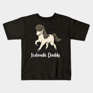 Horse Lover - Icelandic Daddy Kids T-Shirt